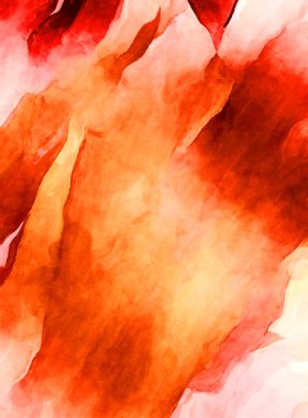 Soyut suluboya sanat eserleri. Fırça boyalı dijital resim. Renkli yaratıcı suluboya çizimi.