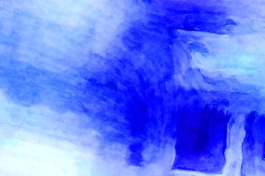 Soyut suluboya sanat eserleri. Fırça boyalı dijital resim. Renkli yaratıcı suluboya çizimi.