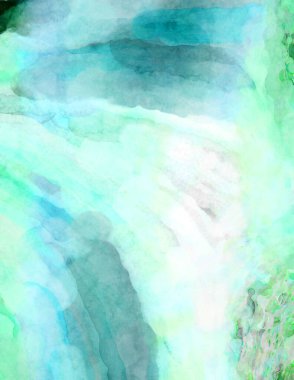 Soyut suluboya sanat eserleri. Fırça boyalı dijital resim. Renkli yaratıcı suluboya çizimi.