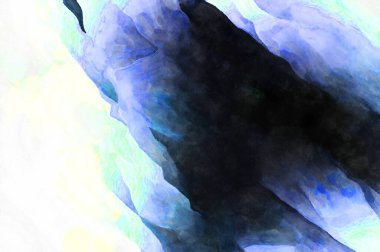 Soyut suluboya sanat eserleri. Fırça boyalı dijital resim. Renkli yaratıcı suluboya çizimi.