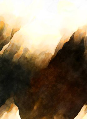 Soyut suluboya sanat eserleri. Fırça boyalı dijital resim. Renkli yaratıcı suluboya çizimi.