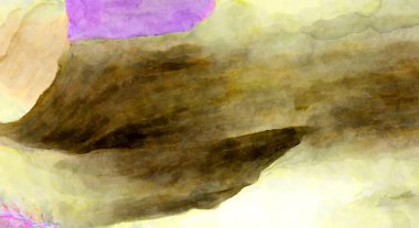 Soyut suluboya sanat eserleri. Fırça boyalı dijital resim. Renkli yaratıcı suluboya çizimi.