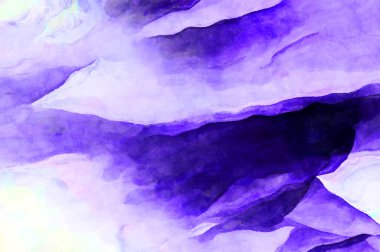 Soyut suluboya sanat eserleri. Fırça boyalı dijital resim. Renkli yaratıcı suluboya çizimi.