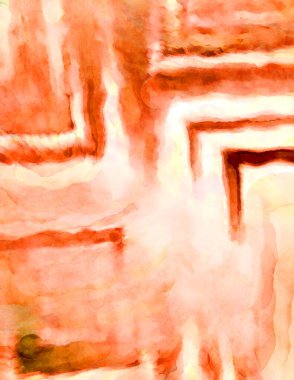 Soyut suluboya sanat eserleri. Fırça boyalı dijital resim. Renkli yaratıcı suluboya çizimi.