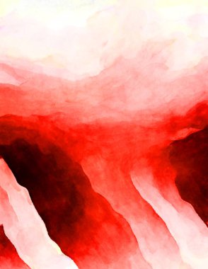 Soyut suluboya sanat eserleri. Fırça boyalı dijital resim. Renkli yaratıcı suluboya çizimi.