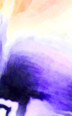 Soyut suluboya sanat eserleri. Fırça boyalı dijital resim. Renkli yaratıcı suluboya çizimi.