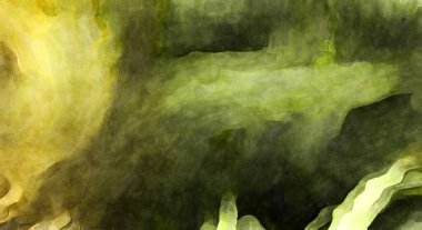 Soyut suluboya sanat eserleri. Fırça boyalı dijital resim. Renkli yaratıcı suluboya çizimi.