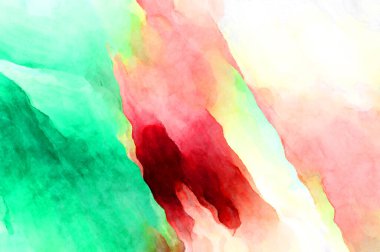 Soyut suluboya sanat eserleri. Fırça boyalı dijital resim. Renkli yaratıcı suluboya çizimi.