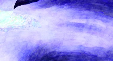 Soyut suluboya sanat eserleri. Fırça boyalı dijital resim. Renkli yaratıcı suluboya çizimi.