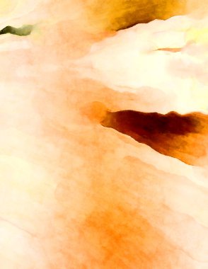 Soyut suluboya sanat eserleri. Fırça boyalı dijital resim. Renkli yaratıcı suluboya çizimi.