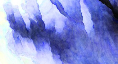 Soyut suluboya sanat eserleri. Fırça boyalı dijital resim. Renkli yaratıcı suluboya çizimi.