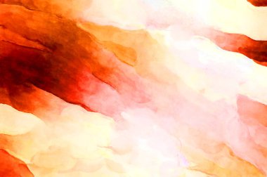 Soyut suluboya sanat eserleri. Fırça boyalı dijital resim. Renkli yaratıcı suluboya çizimi.