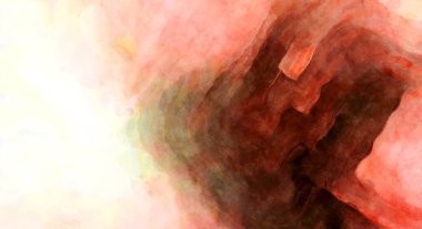 Soyut suluboya sanat eserleri. Fırça boyalı dijital resim. Renkli yaratıcı suluboya çizimi.