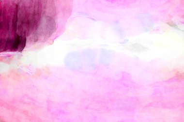 Soyut suluboya sanat eserleri. Fırça boyalı dijital resim. Renkli yaratıcı suluboya çizimi.