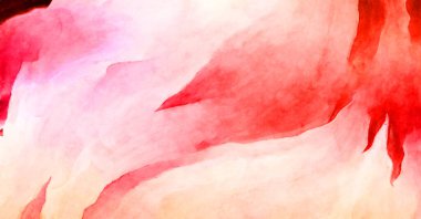 Soyut suluboya sanat eserleri. Fırça boyalı dijital resim. Renkli yaratıcı suluboya çizimi.