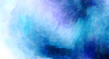 Soyut suluboya sanat eserleri. Fırça boyalı dijital resim. Renkli yaratıcı suluboya çizimi.