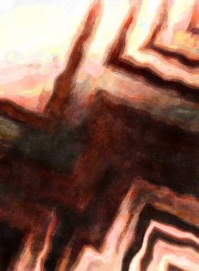 Soyut suluboya sanat eserleri. Fırça boyalı dijital resim. Renkli yaratıcı suluboya çizimi.