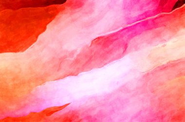 Soyut suluboya sanat eserleri. Fırça boyalı dijital resim. Renkli yaratıcı suluboya çizimi.