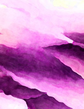 Soyut suluboya sanat eserleri. Fırça boyalı dijital resim. Renkli yaratıcı suluboya çizimi.