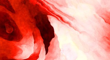 Soyut suluboya sanat eserleri. Fırça boyalı dijital resim. Renkli yaratıcı suluboya çizimi.