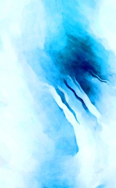 Soyut suluboya sanat eserleri. Fırça boyalı dijital resim. Renkli yaratıcı suluboya çizimi.