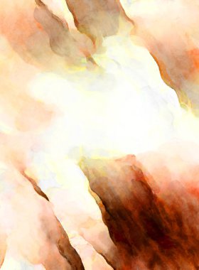 Soyut suluboya sanat eserleri. Fırça boyalı dijital resim. Renkli yaratıcı suluboya çizimi.