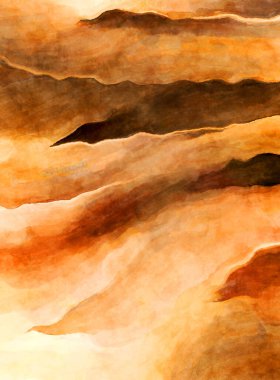 Soyut suluboya sanat eserleri. Fırça boyalı dijital resim. Renkli yaratıcı suluboya çizimi.