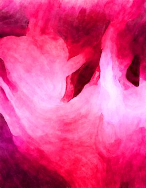 Soyut suluboya sanat eserleri. Fırça boyalı dijital resim. Renkli yaratıcı suluboya çizimi.