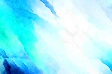 Soyut suluboya sanat eserleri. Fırça boyalı dijital resim. Renkli yaratıcı suluboya çizimi.