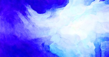 Soyut suluboya sanat eserleri. Fırça boyalı dijital resim. Renkli yaratıcı suluboya çizimi.