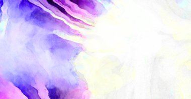 Soyut suluboya sanat eserleri. Fırça boyalı dijital resim. Renkli yaratıcı suluboya çizimi.