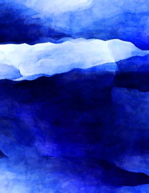 Soyut suluboya sanat eserleri. Fırça boyalı dijital resim. Renkli yaratıcı suluboya çizimi.