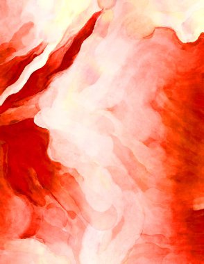 Soyut suluboya sanat eserleri. Fırça boyalı dijital resim. Renkli yaratıcı suluboya çizimi.