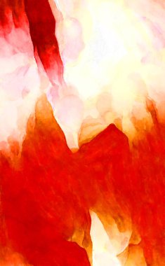 Soyut suluboya sanat eserleri. Fırça boyalı dijital resim. Renkli yaratıcı suluboya çizimi.