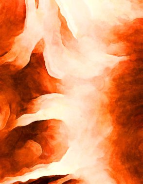 Soyut suluboya sanat eserleri. Fırça boyalı dijital resim. Renkli yaratıcı suluboya çizimi.