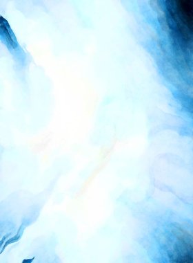 Soyut suluboya sanat eserleri. Fırça boyalı dijital resim. Renkli yaratıcı suluboya çizimi.