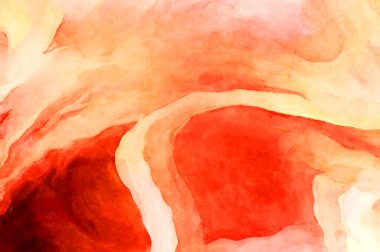 Soyut suluboya sanat eserleri. Fırça boyalı dijital resim. Renkli yaratıcı suluboya çizimi.