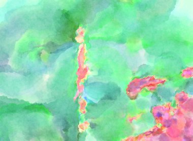 Modern fırça darbeleri. Poster, duvar sanatı, afiş, kart, kitap kapağı veya ambalaj için rahatlatıcı kompozisyonun yumuşak renkli çizimi. Pastel renklerle suluboya.