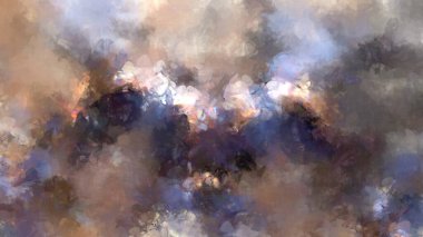 Tuval üzerinde etkileyici fırçalanmış resim. Soyut doku. 2D çizim. Geniş fırça darbeleri. Modern dijital sanat. Çağdaş fırça. Modern ifade. Popüler biçim boyanmış resim.