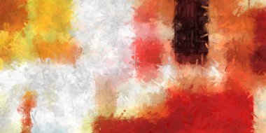 Doğrusal ve geometrik şekilli modern sanat. Renkli çağdaş sanat eserleri. Painton tuvalinin renk vuruşları. Soyut arkaplanda fırça darbeleri. Fırça boyası. Duvar sanatı.