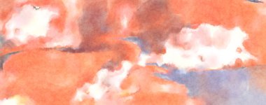 Modern fırça darbeleri. Poster, duvar sanatı, afiş, kart, kitap kapağı veya ambalaj için rahatlatıcı kompozisyonun yumuşak renkli çizimi. Pastel renklerle suluboya.