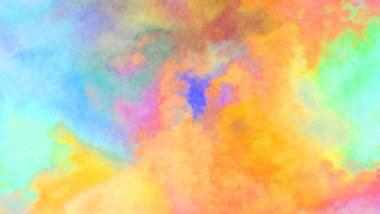 Modern fırça darbeleri. Poster, duvar sanatı, afiş, kart, kitap kapağı veya ambalaj için rahatlatıcı kompozisyonun yumuşak renkli çizimi. Pastel renklerle suluboya.