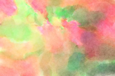 Modern fırça darbeleri. Poster, duvar sanatı, afiş, kart, kitap kapağı veya ambalaj için rahatlatıcı kompozisyonun yumuşak renkli çizimi. Pastel renklerle suluboya.