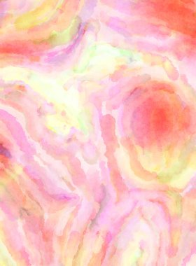 Modern fırça darbeleri. Poster, duvar sanatı, afiş, kart, kitap kapağı veya ambalaj için rahatlatıcı kompozisyonun yumuşak renkli çizimi. Pastel renklerle suluboya.