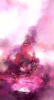 Tuval üzerinde etkileyici fırçalanmış resim. Soyut doku. 2D çizim. Geniş fırça darbeleri. Modern dijital sanat. Çağdaş fırça. Modern ifade. Popüler biçim boyanmış resim.