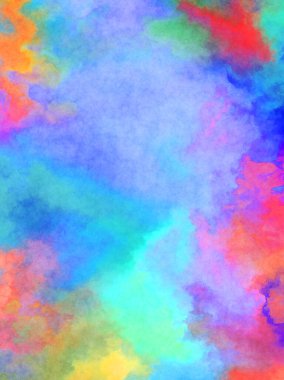 Modern fırça darbeleri. Poster, duvar sanatı, afiş, kart, kitap kapağı veya ambalaj için rahatlatıcı kompozisyonun yumuşak renkli çizimi. Pastel renklerle suluboya.