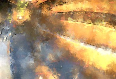 Tuval üzerinde etkileyici fırçalanmış resim. Soyut doku. 2D çizim. Geniş fırça darbeleri. Modern dijital sanat. Çağdaş fırça. Modern ifade. Popüler biçim boyanmış resim.