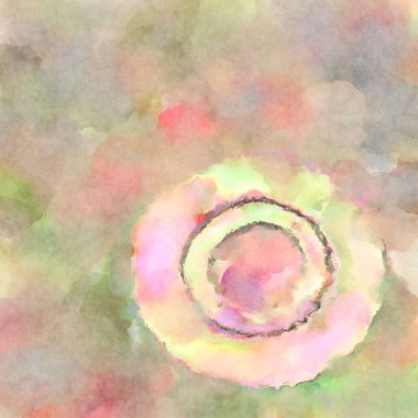 Modern fırça darbeleri. Poster, duvar sanatı, afiş, kart, kitap kapağı veya ambalaj için rahatlatıcı kompozisyonun yumuşak renkli çizimi. Pastel renklerle suluboya.