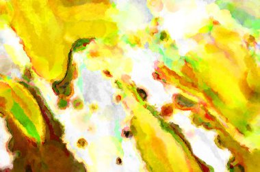 Modern fırça darbeleri. Poster, duvar sanatı, afiş, kart, kitap kapağı veya ambalaj için rahatlatıcı kompozisyonun yumuşak renkli çizimi. Pastel renklerle suluboya.