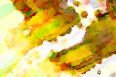 Modern fırça darbeleri. Poster, duvar sanatı, afiş, kart, kitap kapağı veya ambalaj için rahatlatıcı kompozisyonun yumuşak renkli çizimi. Pastel renklerle suluboya.